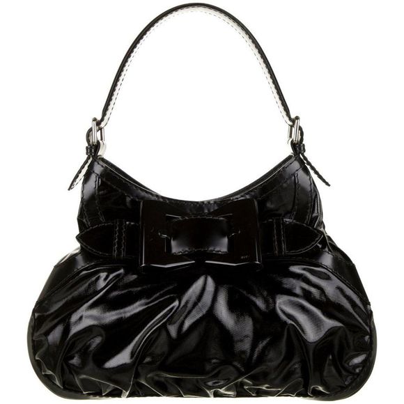 GUCCI BLACK CANVAS HOBO W/ DUST BAG!! - Picture 1 of 4